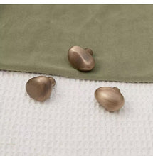 Load image into Gallery viewer, Pebble‑Shaped Creative Brass Drawer Pulls, Antique Bronze Knobs for Kids Room, French Modern Minimalist Cabinet &amp; Wardrobe Handles
