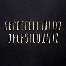 Load image into Gallery viewer, Solid Brass Modern Gold House Numbers &amp; Letters | Metal Address Numbers for Mailbox, Room &amp; Symbols | House Address Hardware
