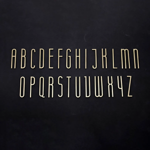 Solid Brass Modern Gold House Numbers & Letters | Metal Address Numbers for Mailbox, Room & Symbols | House Address Hardware