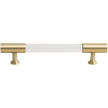 Load image into Gallery viewer, Double Hole Long Acrylic Brass Pull Handles, Light Luxury Hardware for Cabinets, Wardrobes and Drawers

