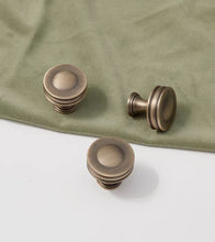 Load image into Gallery viewer, Solid Brass Drawer Pulls, French Vintage Aged Bronze Minimalist Cabinet Handles for Kitchen Wardrobe
