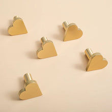 Load image into Gallery viewer, Solid Brass Loving Heart Hook - Decor &amp; Wall Use (Coat/Hat)
