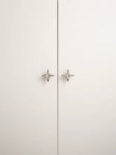 Load image into Gallery viewer, Minimalist Mid‑Century Cabinet Pull, Titanium Silver Cross Shape Handle for Wardrobe &amp; Shoe Cabinet
