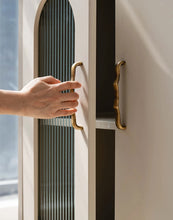 Load image into Gallery viewer, Ripples Brass &amp; Bronze Handle - Cabinet Pull, Drawer Handle for Book Cabinet &amp; Closet Door
