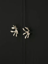 Load image into Gallery viewer, Personality Cabinet Pulls, Titanium Silver French Style Unique Furniture Handles
