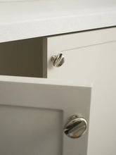 Load image into Gallery viewer, Vintage Irregular Brass Cabinet Knobs, Electroplated Titanium Silver Rust-Proof Small Drawer Pulls
