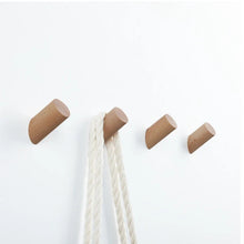 Load image into Gallery viewer, Modern Natural Beech  black walnut  Wood Wall Hook | Coat Hanger Organizer
