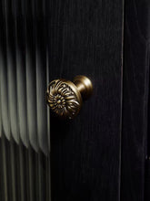 Load image into Gallery viewer, French Mid Century Antique Bronze Brass Knobs, European Retro Small Handles for Wardrobes, Drawers and Kitchen Cabinets
