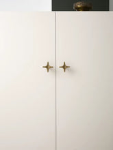 Load image into Gallery viewer, Vintage French Cabinet Pulls,   Antique brass Aged Finish Furniture Handles
