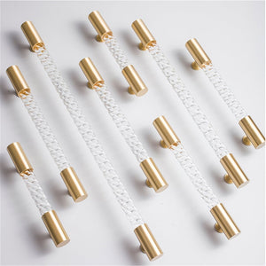 3.78"-12.6" Modern Acrylic Pulls, Knobs & Handles | Drawer, Wardrobe, Kitchen & Cabinet Hardware