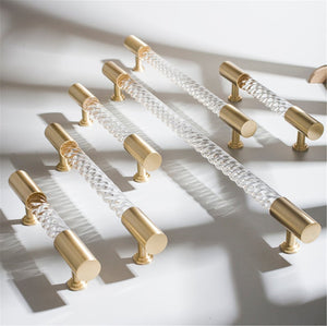 3.78"-12.6" Modern Acrylic Pulls, Knobs & Handles | Drawer, Wardrobe, Kitchen & Cabinet Hardware