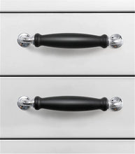 Load image into Gallery viewer, 3.78&quot;, 5.0&quot; Modern Black Chrome Kitchen Pulls | Cabinet Handles, Drawer &amp; Dresser Knobs | Kitchen Door Pulls
