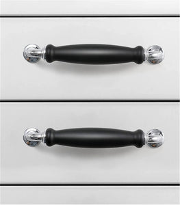 3.78", 5.0" Modern Black Chrome Kitchen Pulls | Cabinet Handles, Drawer & Dresser Knobs | Kitchen Door Pulls