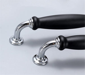 3.78", 5.0" Modern Black Chrome Kitchen Pulls | Cabinet Handles, Drawer & Dresser Knobs | Kitchen Door Pulls