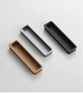 Invisible Recessed Kitchen Pulls | Concealed Embedded Drawer Handles, Extended Closet Door & Cabinet Pulls