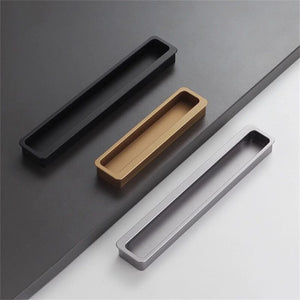 Invisible Recessed Kitchen Pulls | Concealed Embedded Drawer Handles, Extended Closet Door & Cabinet Pulls