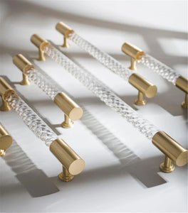 3.78"-12.6" Modern Acrylic Pulls, Knobs & Handles | Drawer, Wardrobe, Kitchen & Cabinet Hardware