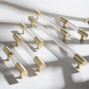 3.78"-12.6" Modern Acrylic Pulls, Knobs & Handles | Drawer, Wardrobe, Kitchen & Cabinet Hardware