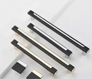 3.78", 5", 7.55" Black, Chrome & Gold Modern Cabinet Pulls | Dresser & Drawer Knobs, Kitchen Handles & Hardware