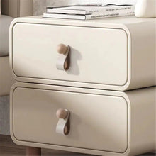 Load image into Gallery viewer, 3.78&quot;, 5&quot;, 6.3&quot; Brass &amp; Leather Cabinet Knobs | Pink, Black &amp; Blue Cowhide Door &amp; Drawer Pulls, Dresser &amp; Kitchen Knobs
