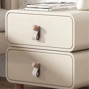 3.78", 5", 6.3" Brass & Leather Cabinet Knobs | Pink, Black & Blue Cowhide Door & Drawer Pulls, Dresser & Kitchen Knobs