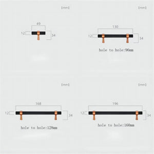 Black Copper Modern Cabinet Pulls & Knobs | Kitchen Door & Dresser Handles, Unique Black Cabinet Hardware